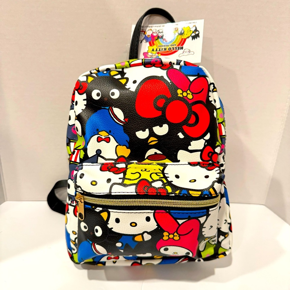 NWT Hello Kitty Sanrio and Friends Mini Backpack faux leather super cute